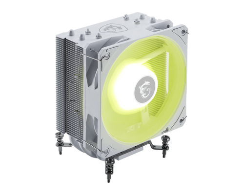 MAG COREFROZR AA13 WHITE - Вентилятор для процессора MSI MAG CORE FROZR AA13, TDP 240W, ARGB, LGA1700/1851/AM4/AM5, 510-2070 RPM ± 200 RPM (10%), 62.6 CFM, 30.11dBA, Белый