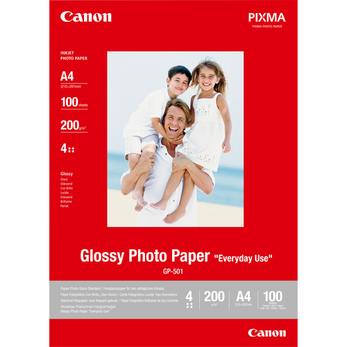 Canon A4 бумага Glossy Photo Paper GP-501 <0775B001> (100 листов,  глянцевая, 170 г/м2)