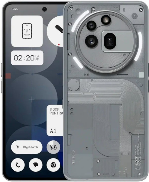 Смартфон Nothing 4305486145, 12/256GB, AMOLED, серый