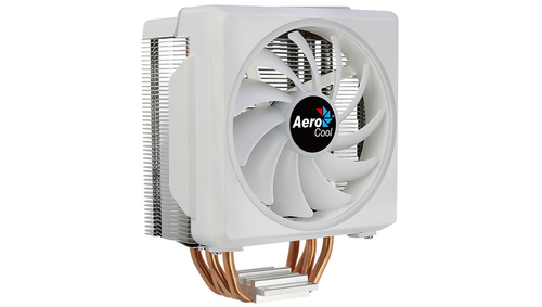 Устройство охлаждения(кулер) Aerocool Cylon 4F ARGB Soc-AM5/AM4/1200/1700/1851 белый 4-pin 14-26dB Al+Cu 145W 550gr Ret (CYLON 4F WH ARGB PWM 4P)