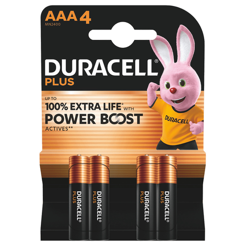 DURACELL LR03-4BL BASIC CN (48/192/29184) (AAA MN2400)(B0014046) (4 шт в уп-ке)