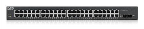 Коммутатор Zyxel сетевой L2 управляемый Smart; 48 портов RJ45 1000 Мбит/с; 48 портов РоЕ; 2 порта SFP; поддержка стандартов 802.3af и 802.3at; бюджет PoE 375 Вт; установка в стойку 19"; AС 100-240В; 474.3 Вт; 0…+50 °С; 441 x 270 x 44 мм.