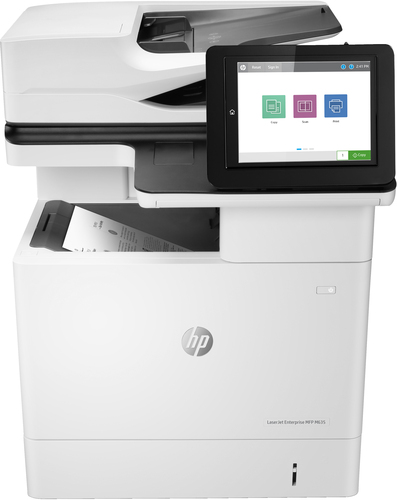 HP LaserJet Enterprise MFP M635h (Pr/Scan/Copier, A4, 1200dpi, 61ppm, 2Gb, HDD 500Gb, 2лотка(100+550л), ДАПД 150(69ppm(111), 23750стр/мес), Двухсторонняя печать, печать с USB носителей, ePrint, Сенсорный дисплей 20.3 см, USB/GLAN/HIP)(Замена J8J63A, J8J70A) ( 7PS97A#B19 )