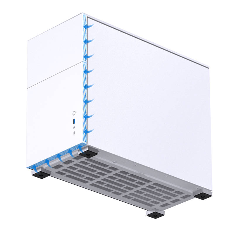 JONSBO D31 STD White, TG, mini-ITX, mATX, белый