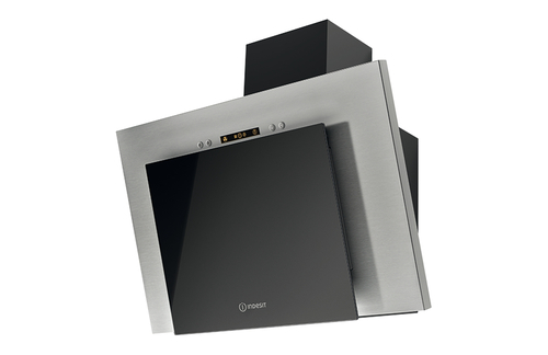 Вытяжка каминная Indesit IHVP 6.4 AL K черный/серый  управление:  кнопочное  (1 мотор)