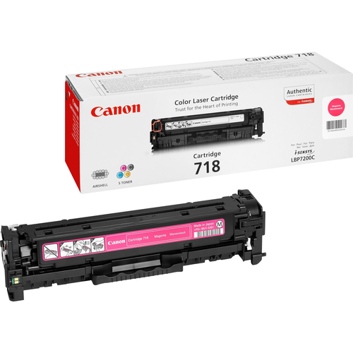 Оригинальный лазерный картридж Canon 718M 2660B002 для Canon LBP-7200/ LBP-7660/ LBP-7680/ MF8330/ MF8340/ MF8350/ MF8360/ MF8380, пурпурный, 2900 страниц