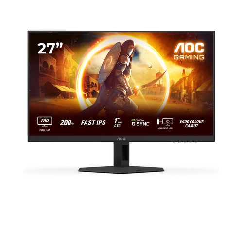 27G4HRE/01 - Монитор Игровой 27" AOC 27G4HRE/01 IPS 1920x1080 200Hz 0.5ms 300cd/m 1000:1 2xHDMI DP 2x2W Черный