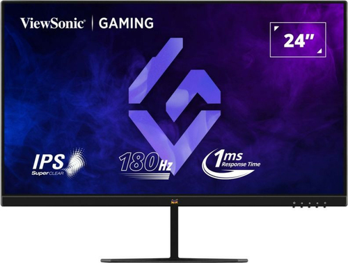 Монитор Viewsonic - VX2479-HD-PRO, 23.8", 16:9, IPS, 250cd/m², 1000:1, 1920x1080 (Full HD), 180 Гц, 2x HDMI, 1x DP, цвет чёрный, VX2479-HD-PRO