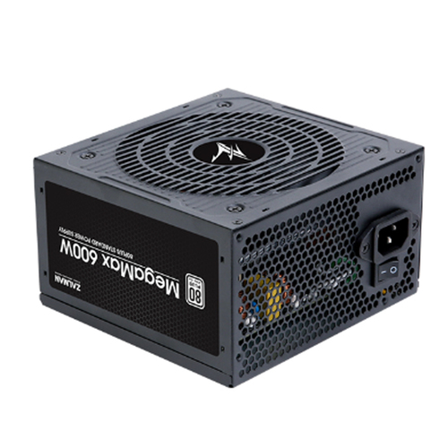 Блок питания ZALMAN 600W MegaMax V2 черный (ATX, 80+, APFC, 20+4P, 2xPCIe 6+2P, 4хMolex, 6xSATA, 120mm fan, RTL) (ZM600-TXII)