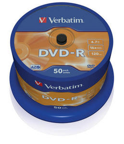 DVD-R Disc Verbatim   4.7Gb  16x  (уп. 50 шт) на  шпинделе (43548)