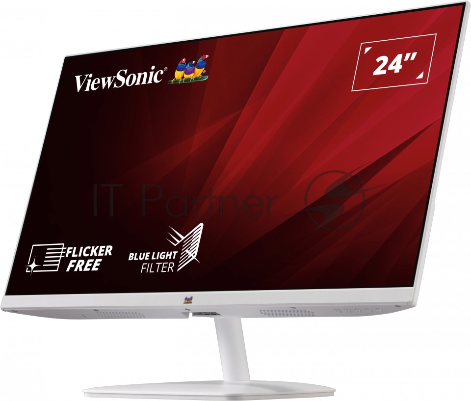 Монитор 23.8" ViewSonic VA2430-H-W-6 VA 1920x1080, 60 Гц, 5000:1, 250 кд/м2, 1xHDMI, 1xVGA, белый