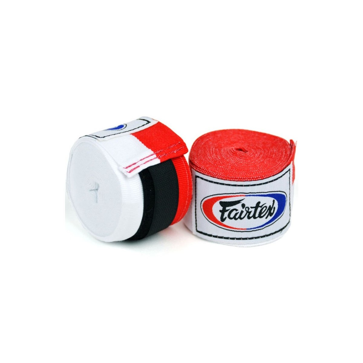 Бинт для рук кистевой эластичный Fairtex HW2 (красно-белый)