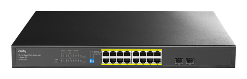 Коммутатор Cudy GS1020PS2 (L2) 16x1Гбит/с 2SFP 16PoE+ 200W неуправляемый