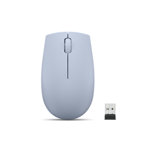 Мышь Lenovo 300 Wireless Compact светло-голубой оптическая 1000dpi беспров. USB 2but (GY51L15679)
