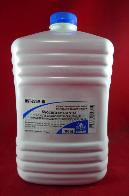 KST-225M-1K Тонер для Kyocera TK-895/5140/5150/5215/5270/5280/5290/5305/8115/8325 Magenta (Tomo VF03-M)  (кан. 1кг) B&W