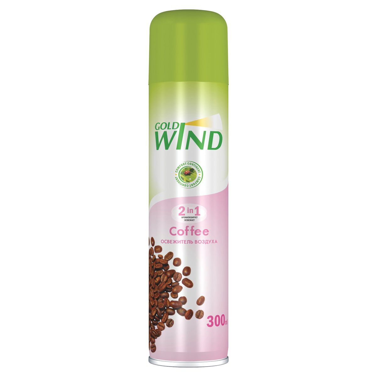 Освежитель воздуха Gold Wind 701275, аэрозоль, кофе, 300мл