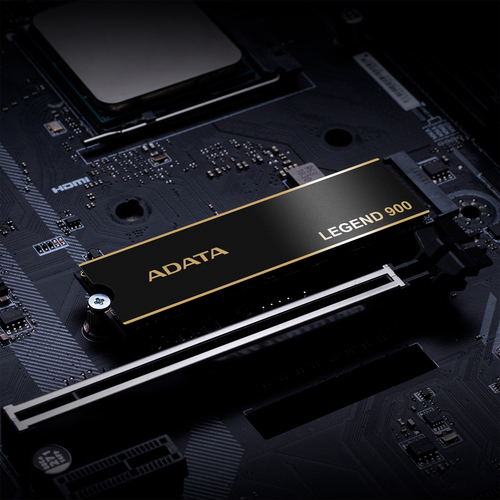Твердотельный накопитель/ ADATA SSD LEGEND 900, 1024GB, M.2(22x80mm), NVMe 1.4, PCIe 4.0 x4, 3D NAND, R/W 7000/4700MB/s, IOPs н.д./н.д., TBW 600, DWPD 0.3, with Heat Sink (5 лет)
