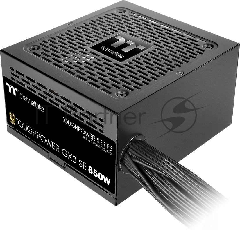 Блок питания Thermaltake Toughpower GX3 SE 850W, 850Вт, 80+ Gold, 120мм, немодульный, черный