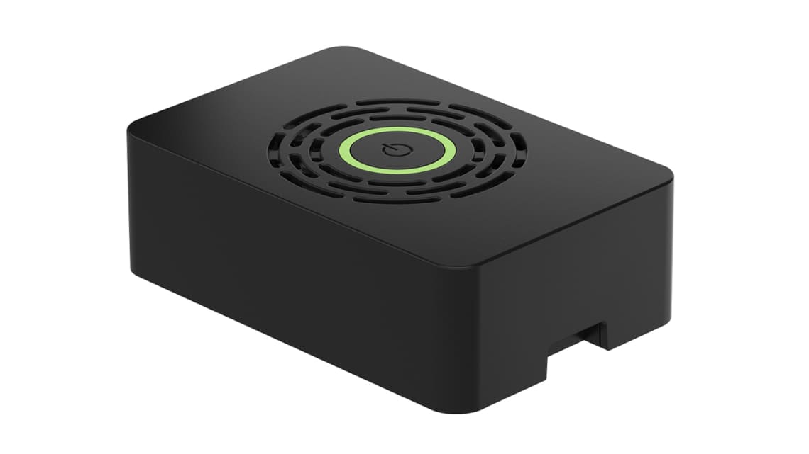Корпус OKdo 187-3796, для Raspberry Pi 4B, черный, ABS, пассивное охлаждение