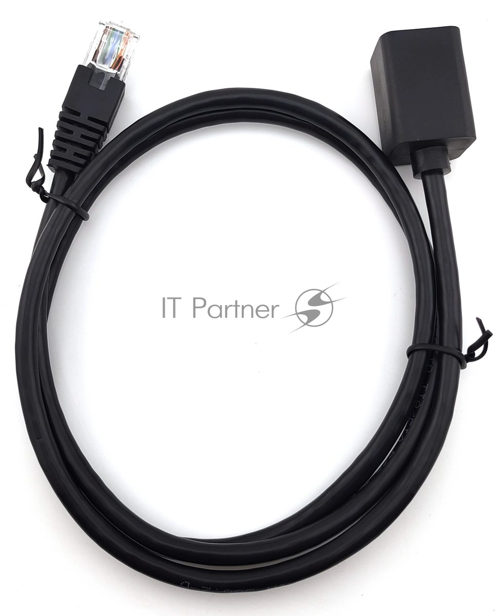 Патч-корд Buro UTP cat5E 2м черный RJ-45 (m)-RJ-45 (f)