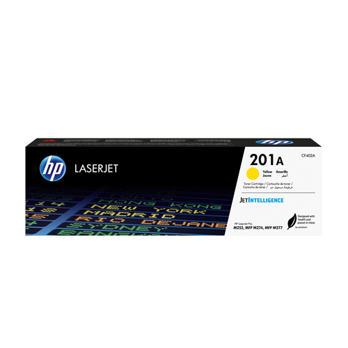 Картридж HP 201A CF402A для HP Color LaserJet Pro M252, M252dw, M252n, M274, M274n, M277, M277dw, M277n (желтый стандартной емкости, 1400 стр.)