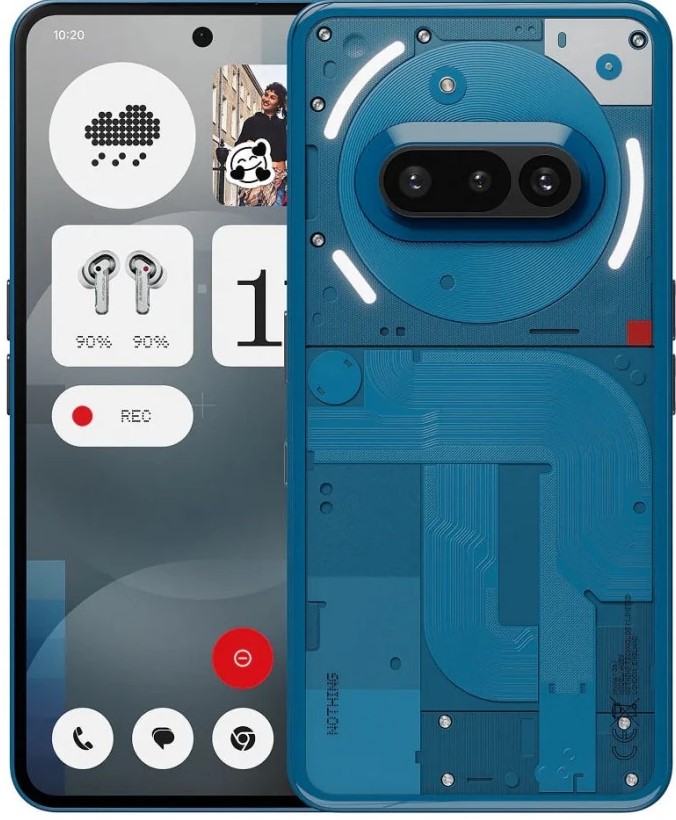 Смартфон Nothing Phone 3A, AMOLED, 12/256Gb, Global, Blue (Голубой)