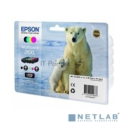 Картридж струйный Epson C13T26364010 черный/голубой/желтый/пурпурный набор карт. для Epson XP-600/605/700/710/800