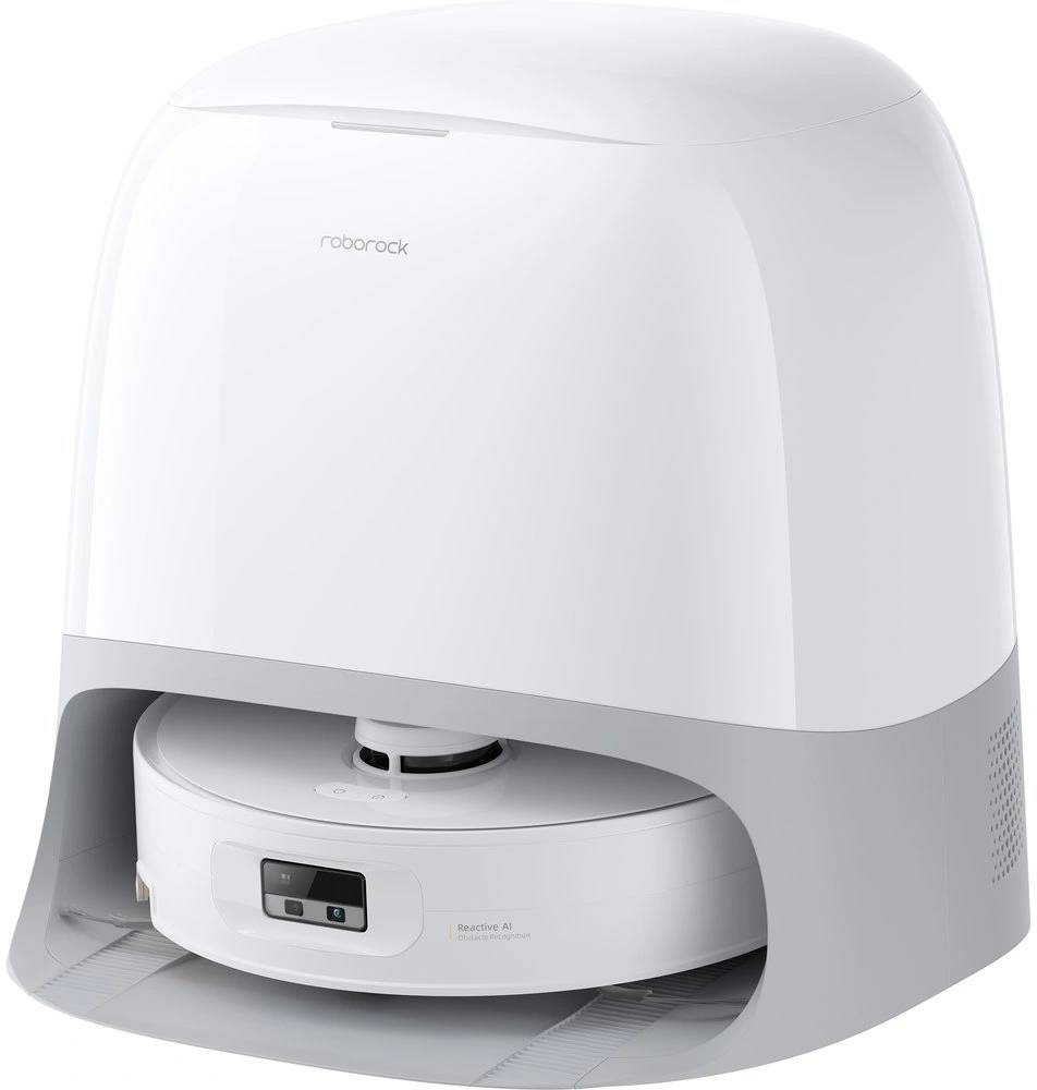 Робот-пылесос ROBOROCK Qrevo Curv 2 Flow, 65Вт, белый/белый [qc2f02-02]