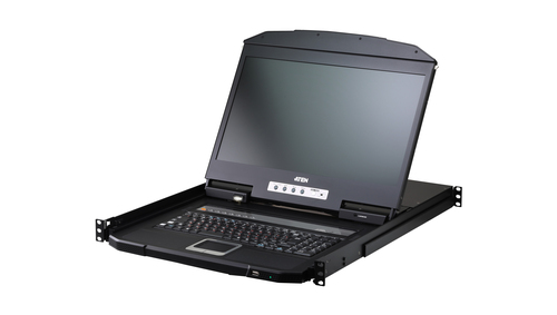 KVM-коммутатор с ЖК-дисплеем ATEN 8-Port USB HDMI Single Rail WideScreen LCD KVM-переключатель