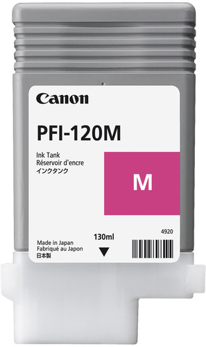2887C001 Картридж CANON PFI-120 M для iPROGRAF TM-200, TM-205, TM-300, TM-305 пурпурный (130 мл.)