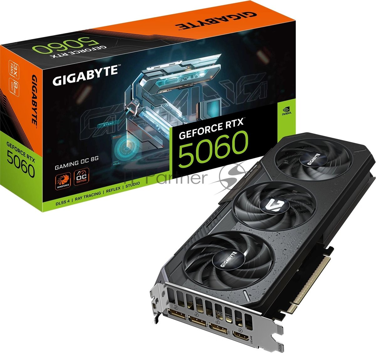 Видеокарта GIGABYTE GeForce RTX 5060 GAMING OC V2, 8 GB GDDR7, 128 bit, 3xDisplayPort, HDMI, GPU 2280 MHz