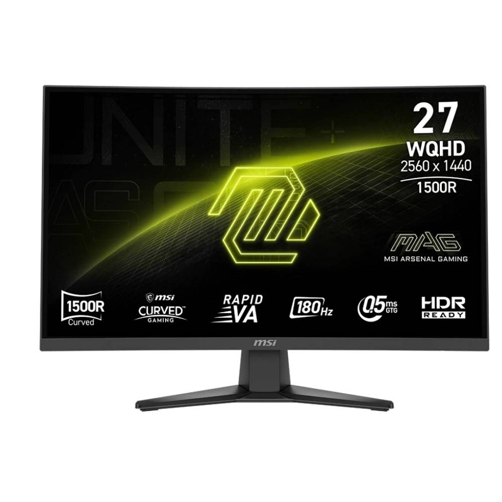 Монитор MICROSTAR 9S6-3CE91H-022, 27" VA Curved, 2560×1440, 180Гц
