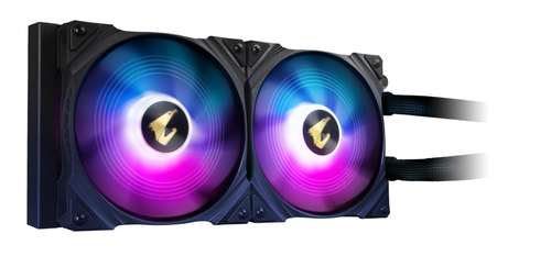 Система жидкостного охлаждения AORUS WATERFORCE X 280 черный 120мм алюминий+медь 2300rpm 44db