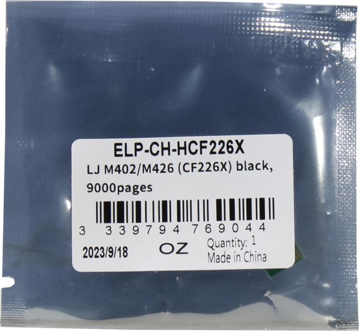 <ELP-CH-HCF226X> Чип для  картриджа  CF226X  Black, 9K