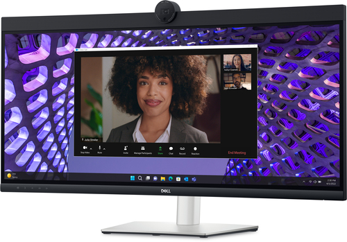 Монитор Dell - P3424WEB, 34", 21:9, IPS, 5 мс, 300cd/m², 1000:1, 3440x1440 (UltraWide WQHD), 60 Гц, 1x HDMI, 1x DP, USB-hub, HAS, HAS, speakers, curved, web-cam, P3424WEB