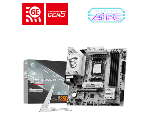 Материнская плата MSI B850M GAMING PLUS WIFI6E SocketAM5 AMD B850 4xDDR5 mATX AC`97 8ch(7.1) 2.5Gg RAID+HDMI+DP