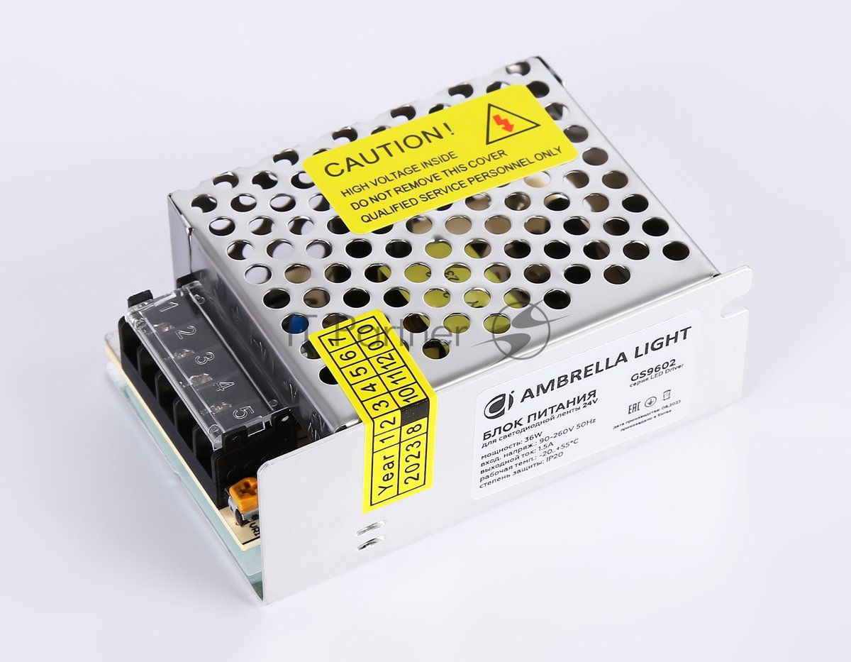 Блок питания 24V 36W 1.5A IP20 90-260V 85*58*34
