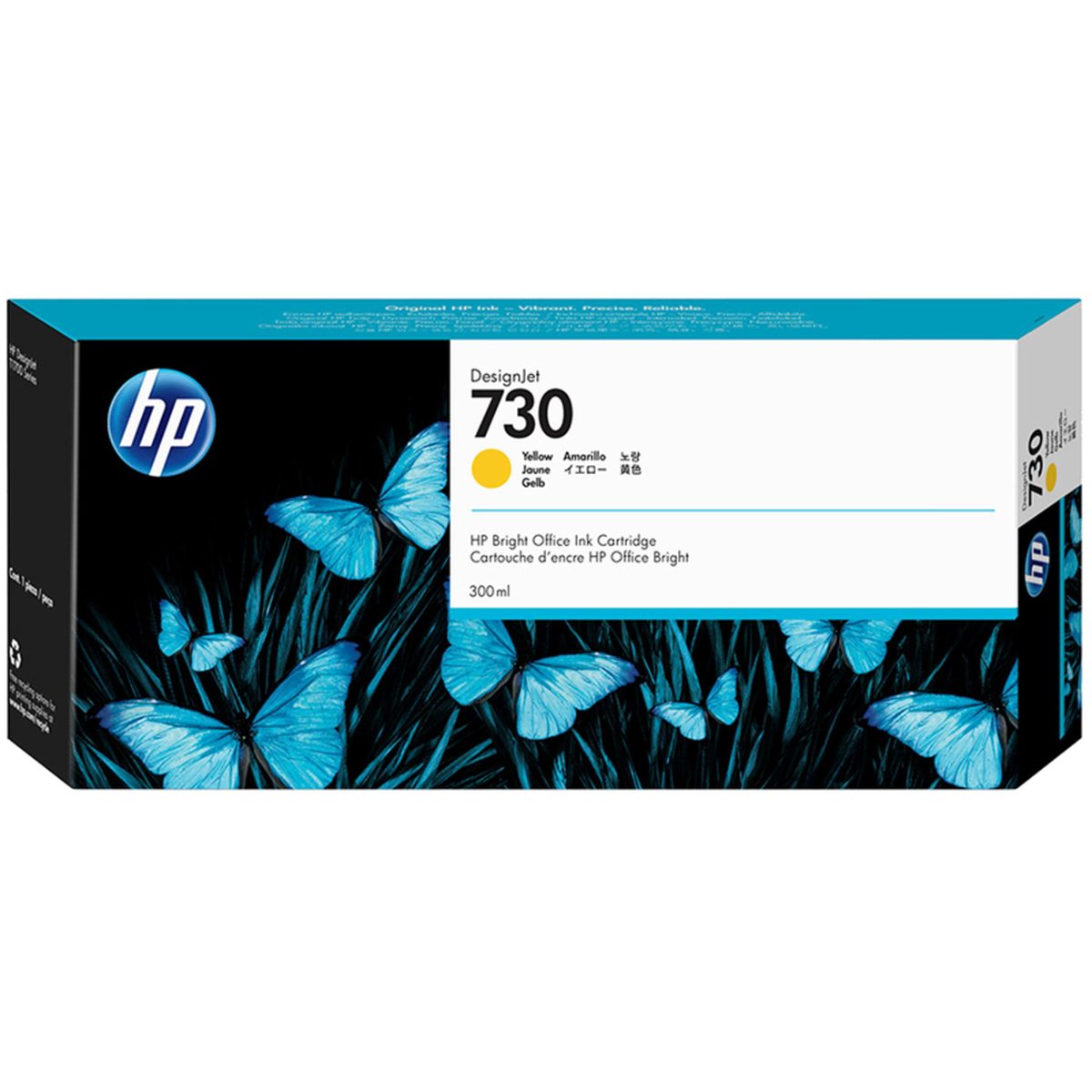 (СПЕЦ. ЦЕНА) ОРИГИНАЛЬНЫЙ СТРУЙНЫЙ КАРТРИДЖ HP 730 P2V70A ЖЕЛТЫЙ (300 МЛ) ДЛЯ HP DESIGNJET T1600, T1600DR, T1700, T1700DR, T2600, T2600DR