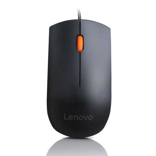 GX30M39704 Мышь Lenovo 300 черный/оранжевый оптическая (1600dpi)  USB  для  ноутбука (2but)