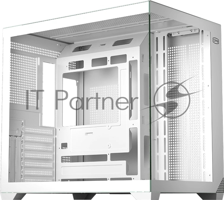 Корпус без блока питания PCCooler C3T700 WH, Midi-Tower, TG, no fans, 1xUSB-A 3.0 + 1xUSB-A 2.0 + 1xUSB-C, ATX, mATX, mITX белый