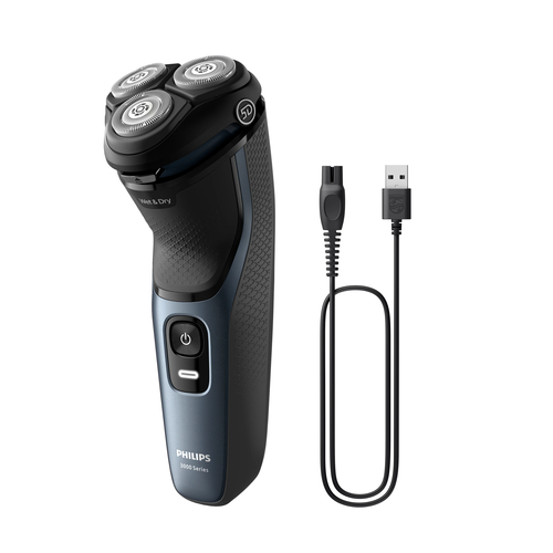Бритва S3144/00 PHILIPS Тип роторная/Электропитание от аккумулятора/Время автономной работы 60  мин. Цвет темно-синий