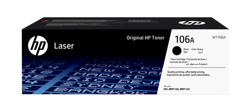 (Спец.цена) Оригинальный картридж лазерный HP 106 W1106A черный (1000 стр.) для HP Laser 107/MFP 135/137