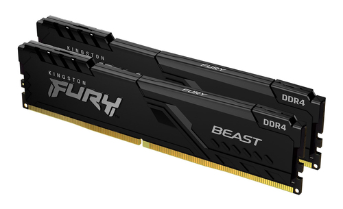 Модуль памяти Kingston FURY Beast Black Gaming Memory KF432C16BBK2/64 64GB DDR4 3200 DIMM Non-ECC, CL16, 1.35V, 2Gx8 Кит 2х32 , RTL {25} (319804)