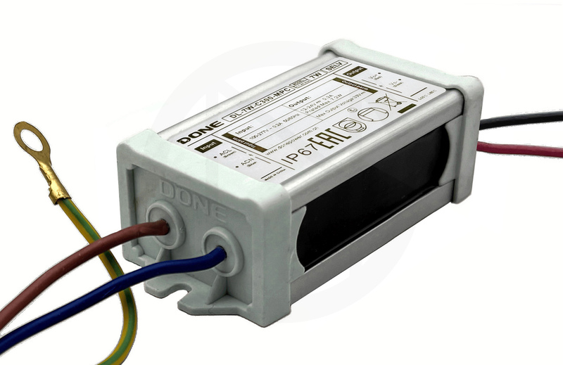 Драйвер светодиодный DONE DL-7W-C300-MPC , 7W, 12-24V, 0.3A, IP67