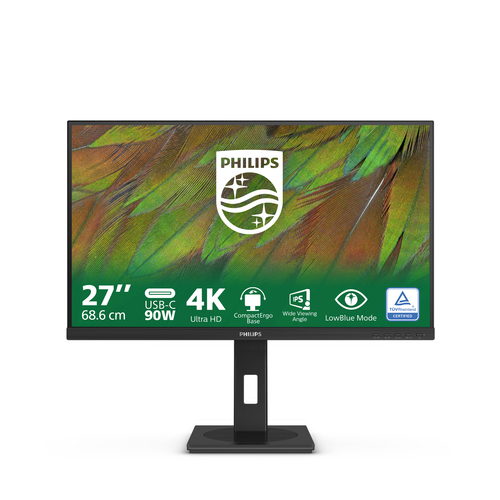 Монитор Philips 27B1U3900 27'', 3840x2160, IPS, 60hz, 50M:1, 350cd, 4ms, HDMI 1.4, DP 2.0, 3xUSB 3.2, Type-C 90W, Speakers, RJ45, H. adj 130mm, pivot, VESA, 3Y, Black/ Philips 27B1U3900 27'', 3840x2160, IPS, 60hz, 50M:1, 350cd, 4ms, HDMI 1.4, DP 2.0, 3xUSB 3.2, Type-C 90W, Speakers, RJ45, H. adj 130mm, pivot, VESA, 3Y, Black