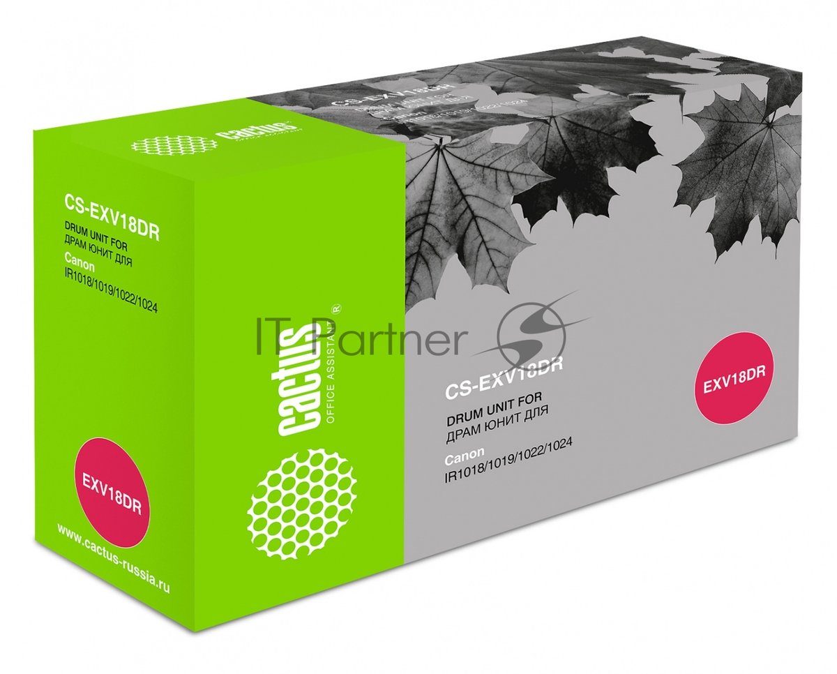 Картридж Cactus CS-EXV18DR черный (26900стр.) для Canon IR 1022A/1022F/1024A/1024F/1024IF/1018/1018J/1020/1019J/1023/1025