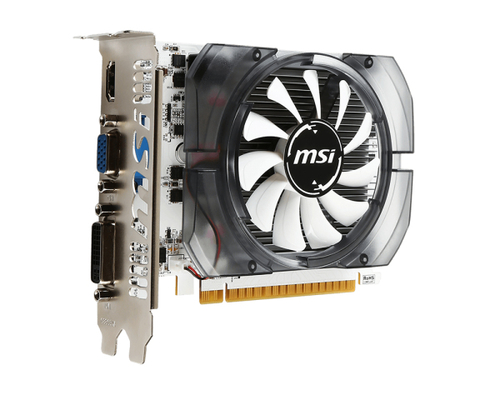 Видеокарта MSI NVIDIA - GeForce GT 730, PCI-E 2.0 16x, DDR3 2GB 128bit, 1x VGA, 1x DVI-D, 1x HDMI, max 4096 x 2160 (4K), 152мм, Full Height, N730-2GD3V3