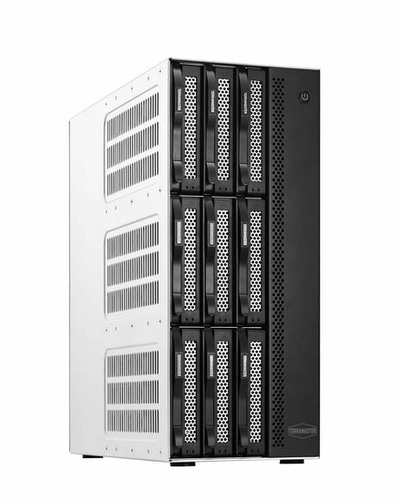 Система хранения данных TerraMaster T9-500 Pro tower NAS 10C 1,7(4,7)Ghz/16Gb(64)/RAID0,1,10,5,6,JBOD,TRAID/up to 9 HS SATA(3,5' or 2,5')/2xM.2 2280 NVMe/2xUSB3.1 1xUSB Type-C/2x10GbE RJ-45/1xPS/1YW