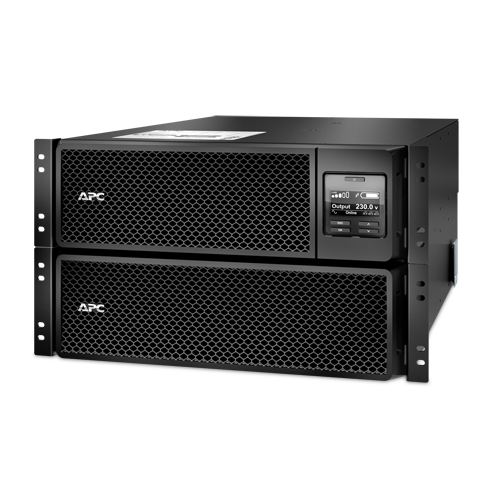 ИБП APC by SE - Smart-UPS SRT 8000 ВА/8000 Вт, On-Line, in (220V / 380V IEC-309 1P+N+E / IEC-309 3P+N+E), 6xIEC-320 C13, 4xIEC-320 C19, Hot Swap User Replaceable Batteries, LCD, Rack, 6U, RM, цвет чёрный, SRT8KRMXLI