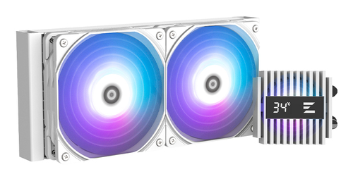 Система водяного охлаждения Zalman - Alpha2 A24, охлаждение Водяное, 2000rpm, 4-pin, 2 x 120 мм, ALPHA2 A24 WHITE
